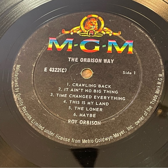 Roy Orbison - The Orbison Way - Original 1965 Mono Vinyl LP Record Album - Picture 3 of 14